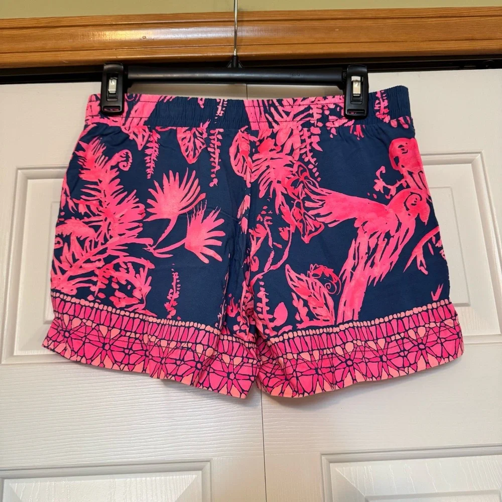 Lilly Pulitzer Katia Shorts Indigo Night Caw print size‎ XS